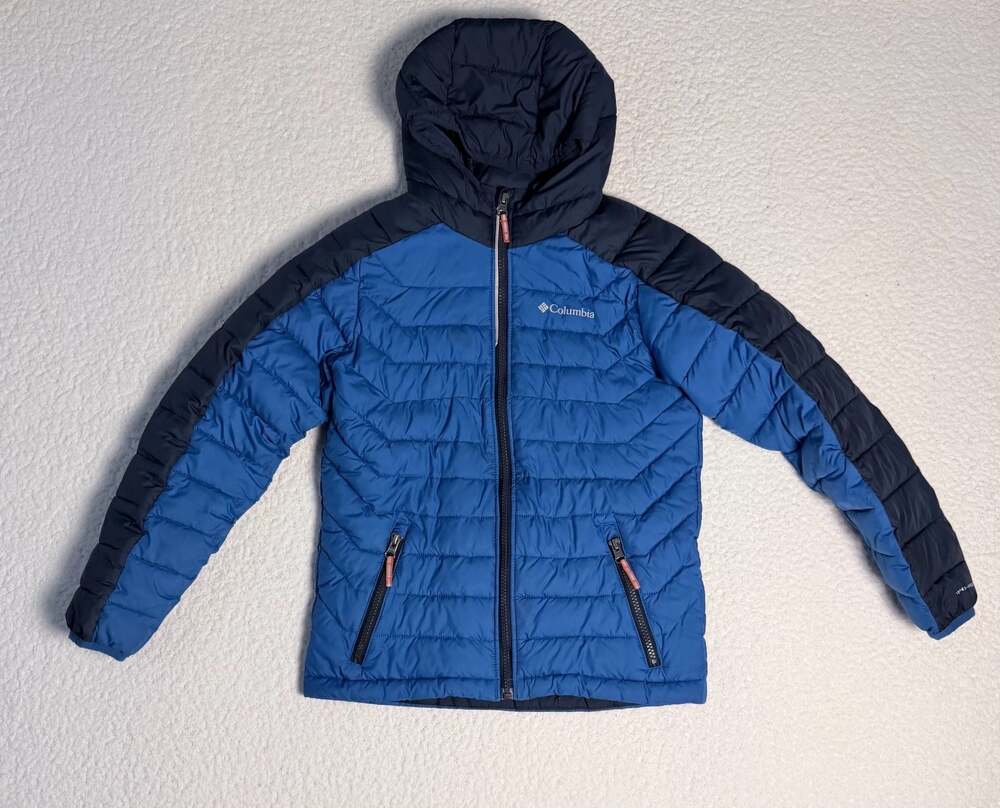 Columbia Omni-Heat Puffer Jacket Blue/Black Size M
